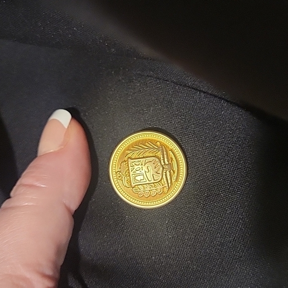 NEW! THALIAN Jilly Black Knit Double Breasted Blazer XS. - Picture 6 of 8